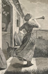 The Dinner Horn by Winslow Homer